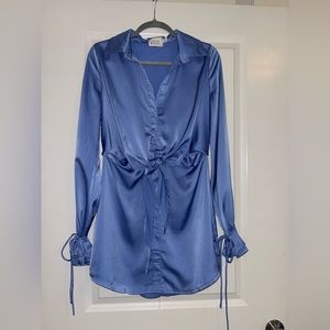 Hello Molly Artis Dress Blue (Size Small)
